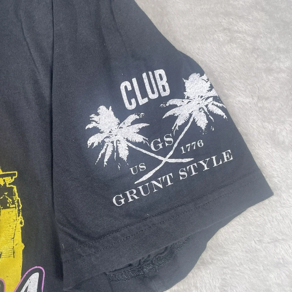 Grunt Style Club T Shirt Mens Size XL Black Short Sleeve‎ Beach Bash 1944
